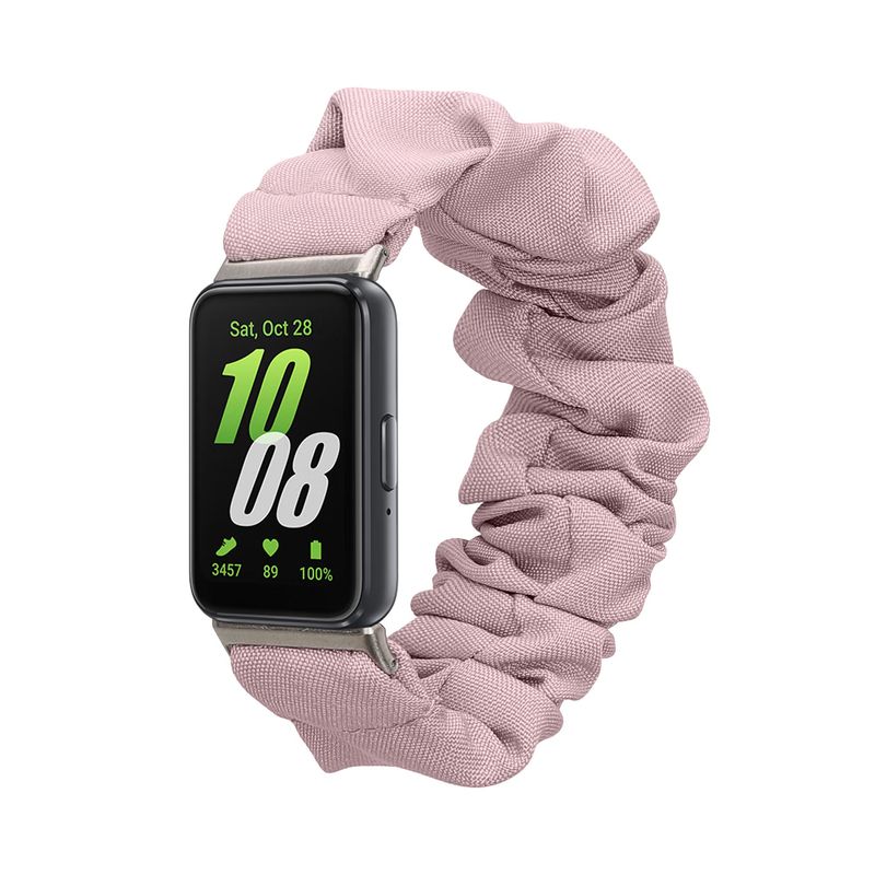 Laptop, Telefoane si Tablete - Wearables si gadgeturi - Wearables - Accesorii wearables - Curea pentru smartwatch Kwmobile pentru Samsung Galaxy Fit 3, material flexibil, bumbac, lavanda - Infinity.ro