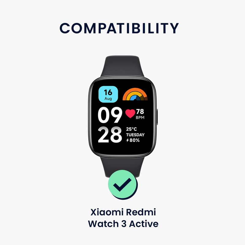 Laptop, Telefoane si Tablete - Wearables si gadgeturi - Wearables - Accesorii wearables - Set 6 curele pentru smartwatch Kwmobile pentru Xiaomi Redmi Watch 3 Active, curea reglabila, silicon, multicolor - Infinity.ro
