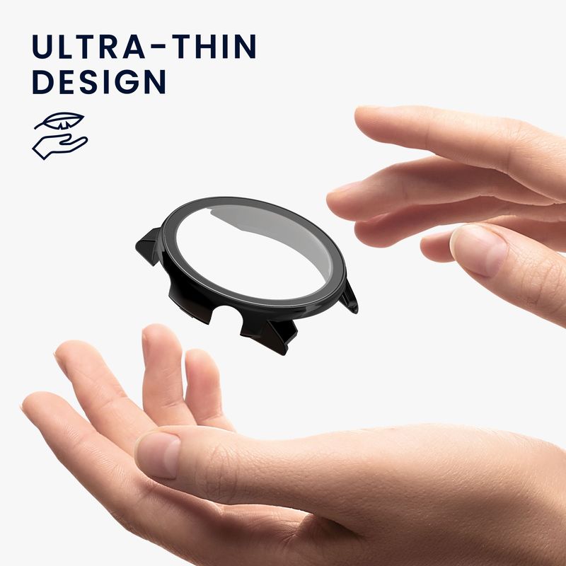 Laptop, Telefoane si Tablete - Wearables si gadgeturi - Wearables - Accesorii wearables - Set 2 huse pentru smartwatch Kwmobile pentru Coros PACE Pro, protectie la zgarieturi, sticla temperata, plastic, negru - Infinity.ro