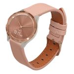 Laptop, Telefoane si Tablete - Wearables si gadgeturi - Wearables - Accesorii wearables - Curea pentru smartwatch Kwmobile pentru Garmin vivomove 3S, vivoactive 4S, curea reglabila, piele naturala, roz - Infinity.ro