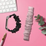 Laptop, Telefoane si Tablete - Wearables si gadgeturi - Wearables - Accesorii wearables - Curea pentru smartwatch Kwmobile pentru Samsung Galaxy Fit 3, material flexibil, bumbac, lavanda - Infinity.ro