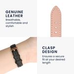 Laptop, Telefoane si Tablete - Wearables si gadgeturi - Wearables - Accesorii wearables - Curea pentru smartwatch Kwmobile pentru Garmin vivomove 3S, vivoactive 4S, curea reglabila, piele naturala, roz - Infinity.ro
