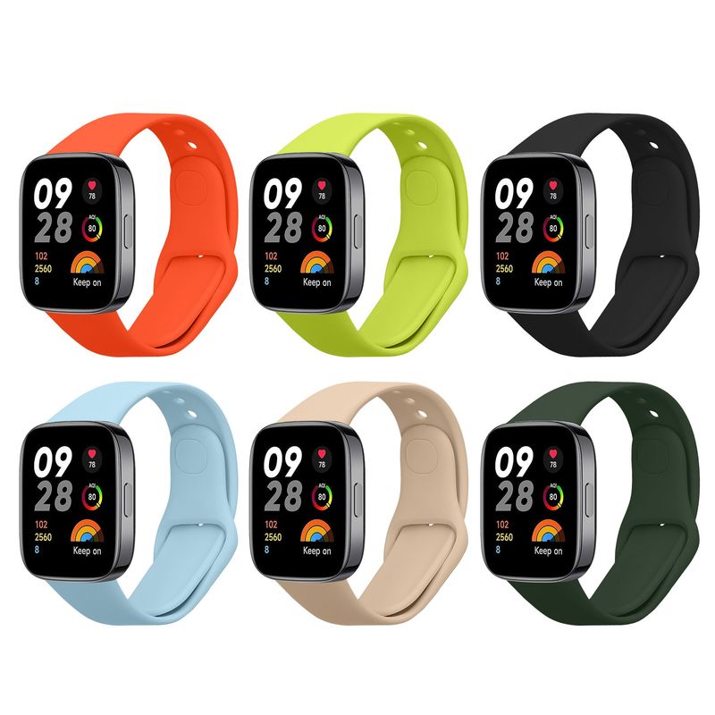 Laptop, Telefoane si Tablete - Wearables si gadgeturi - Wearables - Accesorii wearables - Set 6 curele pentru smartwatch Kwmobile pentru Xiaomi Redmi Watch 3 Active, curea reglabila, silicon, multicolor - Infinity.ro