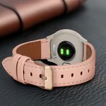 Laptop, Telefoane si Tablete - Wearables si gadgeturi - Wearables - Accesorii wearables - Curea pentru smartwatch Kwmobile pentru Garmin vivomove 3S, vivoactive 4S, curea reglabila, piele naturala, roz - Infinity.ro