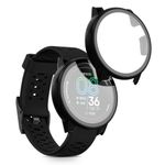 Laptop, Telefoane si Tablete - Wearables si gadgeturi - Wearables - Accesorii wearables - Set 2 huse pentru smartwatch Kwmobile pentru Coros PACE Pro, protectie la zgarieturi, sticla temperata, plastic, negru - Infinity.ro
