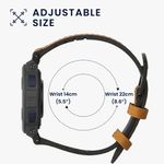 Laptop, Telefoane si Tablete - Wearables si gadgeturi - Wearables - Accesorii wearables - Curea pentru smartwatch Kwmobile pentru Amazfit Active Edge (A2212), curea reglabila, piele ecologica, silicon, maro - Infinity.ro