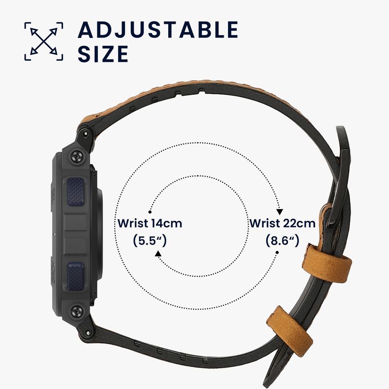 Laptop, Telefoane si Tablete - Wearables si gadgeturi - Wearables - Accesorii wearables - Curea pentru smartwatch Kwmobile pentru Amazfit Active Edge (A2212), curea reglabila, piele ecologica, silicon, maro - Infinity.ro