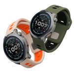 Laptop, Telefoane si Tablete - Wearables si gadgeturi - Wearables - Accesorii wearables - Set 2 curele smartwatch Kwmobile pentru Amazfit 22 mm Amazfit Bip 6, Bip 5 Unity, Bip 5, GTS 3, silicon, multicolor - Infinity.ro