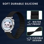 Laptop, Telefoane si Tablete - Wearables si gadgeturi - Wearables - Accesorii wearables - Curea pentru smartwatch Kwmobile pentru Huawei Watch GT 5 41 mm, GT 5 Pro 42 mm, inchidere magnetica, silicon, negru - Infinity.ro