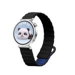 Laptop, Telefoane si Tablete - Wearables si gadgeturi - Wearables - Accesorii wearables - Curea pentru smartwatch Kwmobile pentru Huawei Watch GT 5 41 mm, GT 5 Pro 42 mm, inchidere magnetica, silicon, negru - Infinity.ro