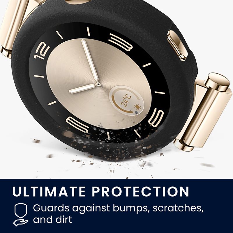 Laptop, Telefoane si Tablete - Wearables si gadgeturi - Wearables - Accesorii wearables - Husa smartwatch Kwmobile pentru Huawei Watch GT 4 41 mm, protectie la socuri, TPU, negru - Infinity.ro