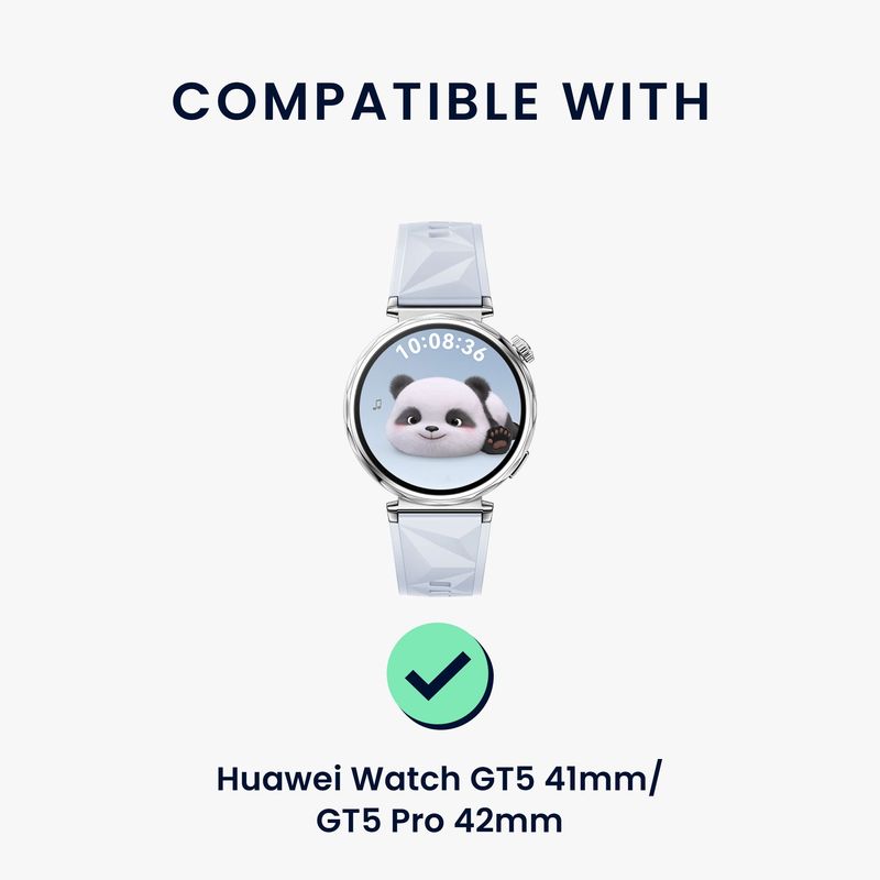 Laptop, Telefoane si Tablete - Wearables si gadgeturi - Wearables - Accesorii wearables - Curea pentru smartwatch Kwmobile pentru Huawei Watch GT 5 41 mm, GT 5 Pro 42 mm, inchidere magnetica, silicon, roz - Infinity.ro