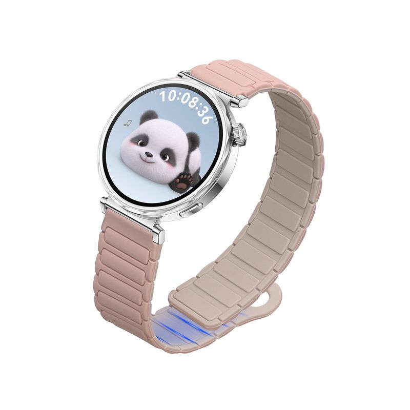 Laptop, Telefoane si Tablete - Wearables si gadgeturi - Wearables - Accesorii wearables - Curea pentru smartwatch Kwmobile pentru Huawei Watch GT 5 41 mm, GT 5 Pro 42 mm, inchidere magnetica, silicon, roz - Infinity.ro