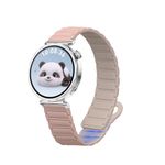 Laptop, Telefoane si Tablete - Wearables si gadgeturi - Wearables - Accesorii wearables - Curea pentru smartwatch Kwmobile pentru Huawei Watch GT 5 41 mm, GT 5 Pro 42 mm, inchidere magnetica, silicon, roz - Infinity.ro