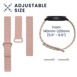 Laptop, Telefoane si Tablete - Wearables si gadgeturi - Wearables - Accesorii wearables - Curea pentru smartwatch Kwmobile pentru Huawei Watch GT 5 41 mm, GT 5 Pro 42 mm, inchidere magnetica, silicon, roz - Infinity.ro