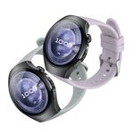 Laptop, Telefoane si Tablete - Wearables si gadgeturi - Wearables - Accesorii wearables - Set 2 curele pentru smartwatch Kwmobile pentru Huawei Watch 5 42 mm, curea reglabila, silicon, mov, albastru - Infinity.ro