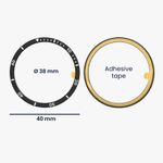 Laptop, Telefoane si Tablete - Wearables si gadgeturi - Wearables - Accesorii wearables - Rama smartwatch Kwmobile pentru Samsung Galaxy Watch 8 (40 mm), antizgarieturi, antipraf, aluminiu, negru, argintiu - Infinity.ro