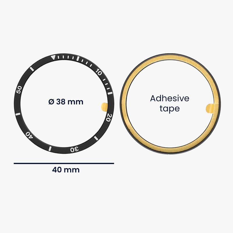 Laptop, Telefoane si Tablete - Wearables si gadgeturi - Wearables - Accesorii wearables - Rama smartwatch Kwmobile pentru Samsung Galaxy Watch 8 (40 mm), antizgarieturi, antipraf, aluminiu, negru, argintiu - Infinity.ro
