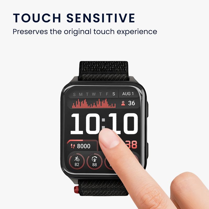 Laptop, Telefoane si Tablete - Wearables si gadgeturi - Wearables - Accesorii wearables - Set 2 folii de protectie pentru smartwatch Kwmobile pentru Garmin Venu X1, anti-amprenta, PET, transparent - Infinity.ro