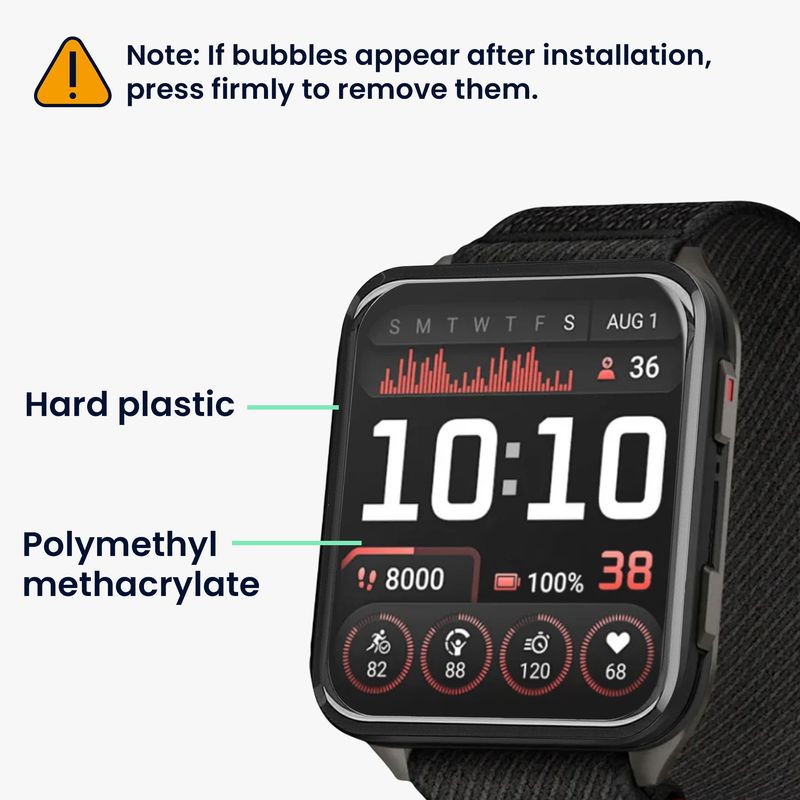 Laptop, Telefoane si Tablete - Wearables si gadgeturi - Wearables - Accesorii wearables - Set 2 folii de protectie pentru smartwatch Kwmobile pentru Garmin Venu X1, anti-amprenta, PET, transparent - Infinity.ro