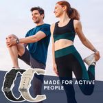 Laptop, Telefoane si Tablete - Wearables si gadgeturi - Wearables - Accesorii wearables - Set 2 curele pentru smartwatch Kwmobile pentru Huawei Watch 5 42 mm, curea reglabila, silicon, negru, bej - Infinity.ro