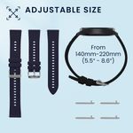 Laptop, Telefoane si Tablete - Wearables si gadgeturi - Wearables - Accesorii wearables - Set 2 curele smartwatch Kwmobile pentru Huawei Watch GT 5 46 mm, GT 5 Pro 46 mm, reglabila, silicon, negru, albastru - Infinity.ro