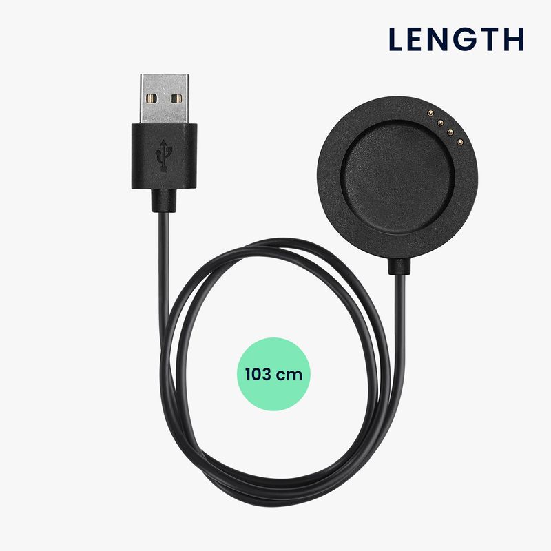 Laptop, Telefoane si Tablete - Wearables si gadgeturi - Wearables - Accesorii wearables - Cablu alimentare Kwmobile pentru Xiaomi Watch S4 Sport, incarcare, plastic, negru - Infinity.ro