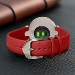 Laptop, Telefoane si Tablete - Wearables si gadgeturi - Wearables - Accesorii wearables - Curea pentru smartwatch Kwmobile pentru Garmin Lily Sport, curea reglabila, piele naturala, rosu - Infinity.ro