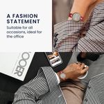Laptop, Telefoane si Tablete - Wearables si gadgeturi - Wearables - Accesorii wearables - Curea pentru smartwatch Kwmobile pentru Garmin Lily Sport, curea reglabila, piele naturala, rosu - Infinity.ro