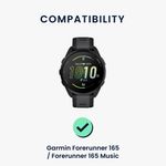 Laptop, Telefoane si Tablete - Wearables si gadgeturi - Wearables - Accesorii wearables - Set 2 curele smartwatch Kwmobile pentru Garmin Forerunner 165, Forerunner 165 Music, reglabila, silicon, multicolor - Infinity.ro
