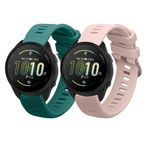 Laptop, Telefoane si Tablete - Wearables si gadgeturi - Wearables - Accesorii wearables - Set 2 curele smartwatch Kwmobile pentru Garmin Forerunner 165, Forerunner 165 Music, reglabila, silicon, multicolor - Infinity.ro