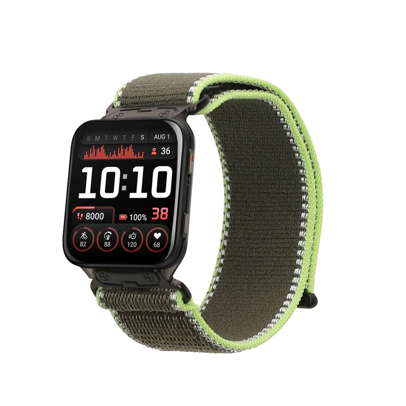 Laptop, Telefoane si Tablete - Wearables si gadgeturi - Wearables - Accesorii wearables - Curea pentru smartwatch Kwmobile pentru Garmin Venu X1, curea reglabila, nailon, verde - Infinity.ro