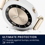 Laptop, Telefoane si Tablete - Wearables si gadgeturi - Wearables - Accesorii wearables - Husa smartwatch Kwmobile pentru Huawei Watch GT 4 41 mm, protectie la socuri, TPU, alb - Infinity.ro
