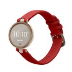 Laptop, Telefoane si Tablete - Wearables si gadgeturi - Wearables - Accesorii wearables - Curea pentru smartwatch Kwmobile pentru Garmin Lily Sport, curea reglabila, piele naturala, rosu - Infinity.ro