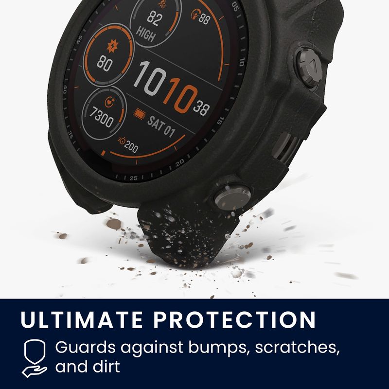 Laptop, Telefoane si Tablete - Wearables si gadgeturi - Wearables - Accesorii wearables - Husa smartwatch Kwmobile pentru Garmin Fenix 8 47 mm, protectie la socuri, TPU, negru - Infinity.ro