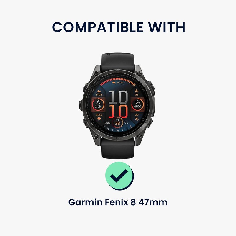 Laptop, Telefoane si Tablete - Wearables si gadgeturi - Wearables - Accesorii wearables - Husa smartwatch Kwmobile pentru Garmin Fenix 8 47 mm, protectie la socuri, TPU, negru - Infinity.ro