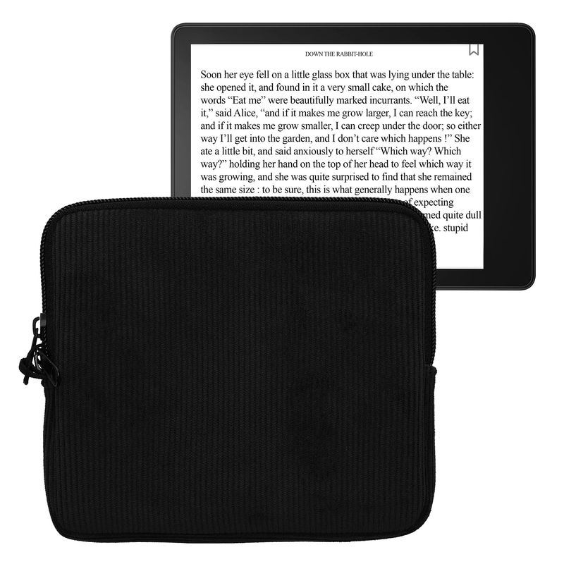 Laptop, Telefoane si Tablete - Ebook reader si accesorii - Accesorii eBook Reader - Husa pentru eBook Reader Kwmobile, protectie la socuri, neopren, textil, negru - Infinity.ro