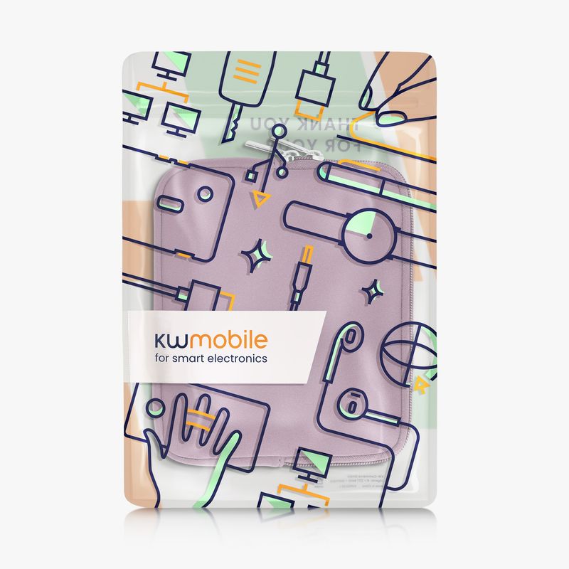Laptop, Telefoane si Tablete - Ebook reader si accesorii - Accesorii eBook Reader - Husa pentru eBook Reader Kwmobile, protectie la socuri, neopren, mov - Infinity.ro