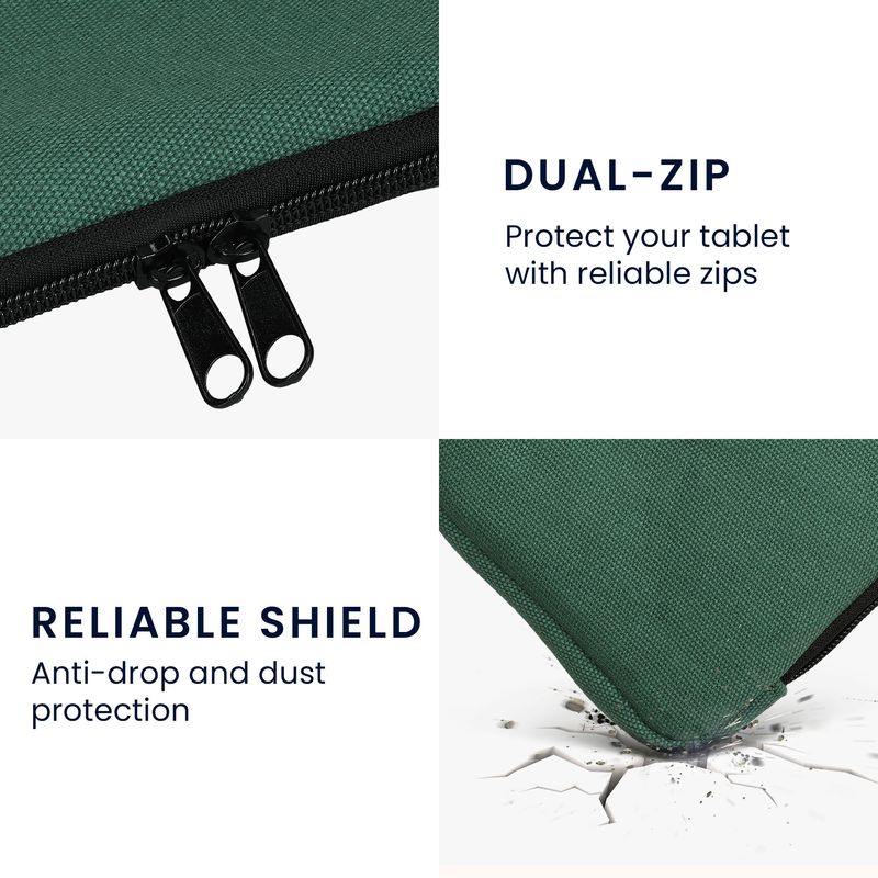 Laptop, Telefoane si Tablete - Ebook reader si accesorii - Accesorii eBook Reader - Husa pentru eBook Reader Kwmobile, protectie la socuri, panza, verde - Infinity.ro