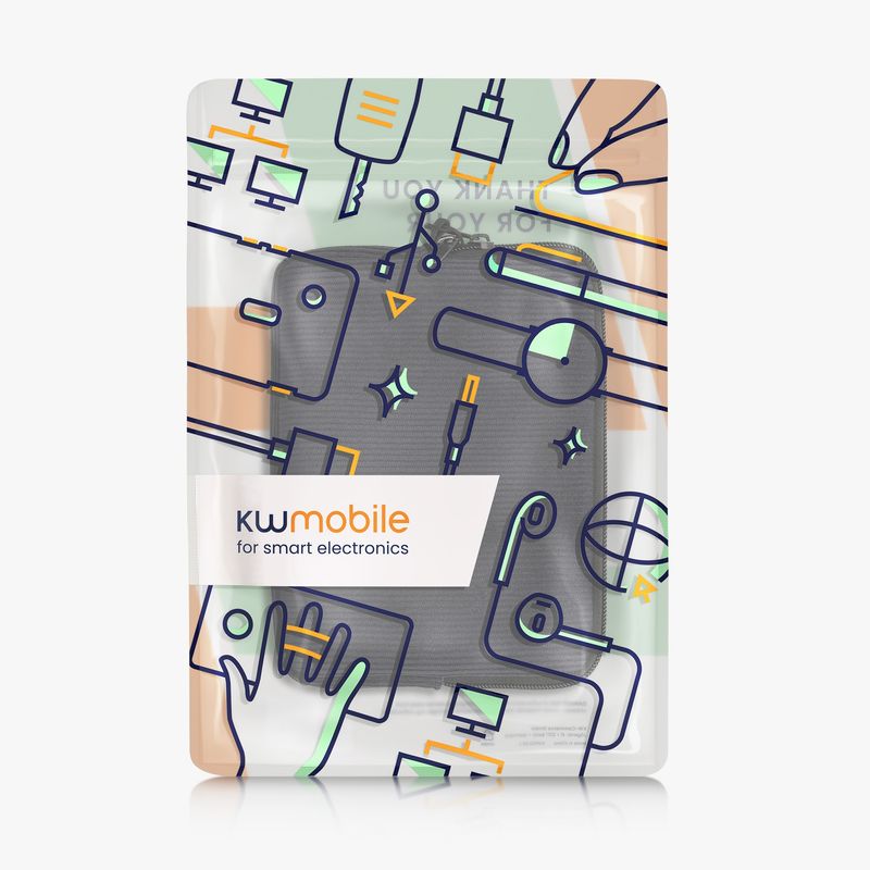 Laptop, Telefoane si Tablete - Ebook reader si accesorii - Accesorii eBook Reader - Husa pentru eBook Reader Kwmobile, protectie la socuri, protectie la zgarieturi, neopren, textil, albastru - Infinity.ro