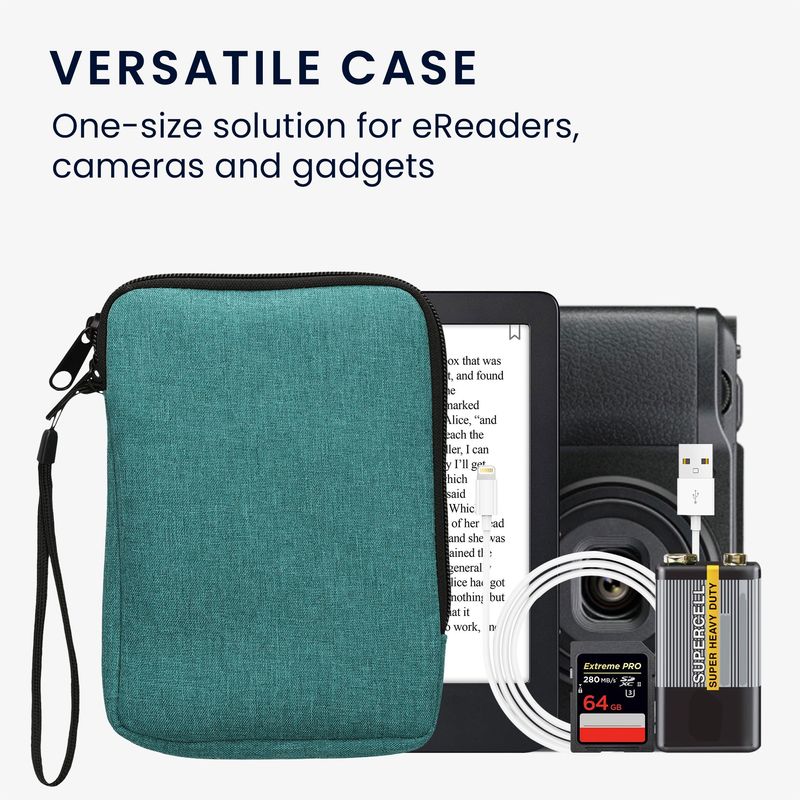 Laptop, Telefoane si Tablete - Ebook reader si accesorii - Accesorii eBook Reader - Husa pentru eBook Reader Kwmobile, protectie la socuri, textil, albastru - Infinity.ro