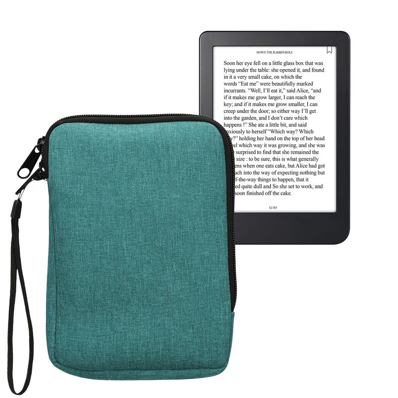 Laptop, Telefoane si Tablete - Ebook reader si accesorii - Accesorii eBook Reader - Husa pentru eBook Reader Kwmobile, protectie la socuri, textil, albastru - Infinity.ro