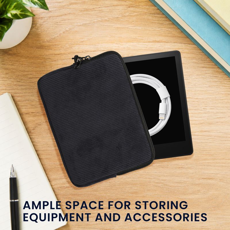 Laptop, Telefoane si Tablete - Ebook reader si accesorii - Accesorii eBook Reader - Husa pentru eBook Reader Kwmobile, protectie la socuri, protectie la zgarieturi, neopren, textil, albastru - Infinity.ro