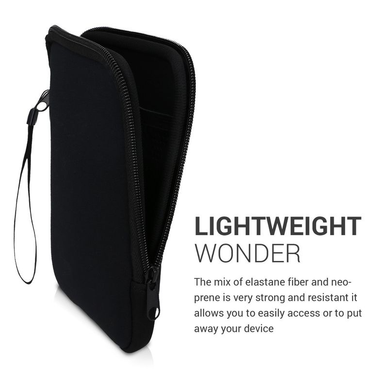 Laptop, Telefoane si Tablete - Ebook reader si accesorii - Accesorii eBook Reader - Husa pentru eBook Reader Kwmobile, protectie la socuri, neopren, negru - Infinity.ro