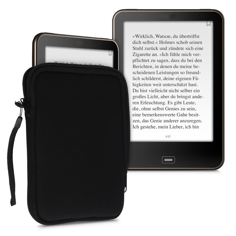 Laptop, Telefoane si Tablete - Ebook reader si accesorii - Accesorii eBook Reader - Husa pentru eBook Reader Kwmobile, protectie la socuri, neopren, negru - Infinity.ro