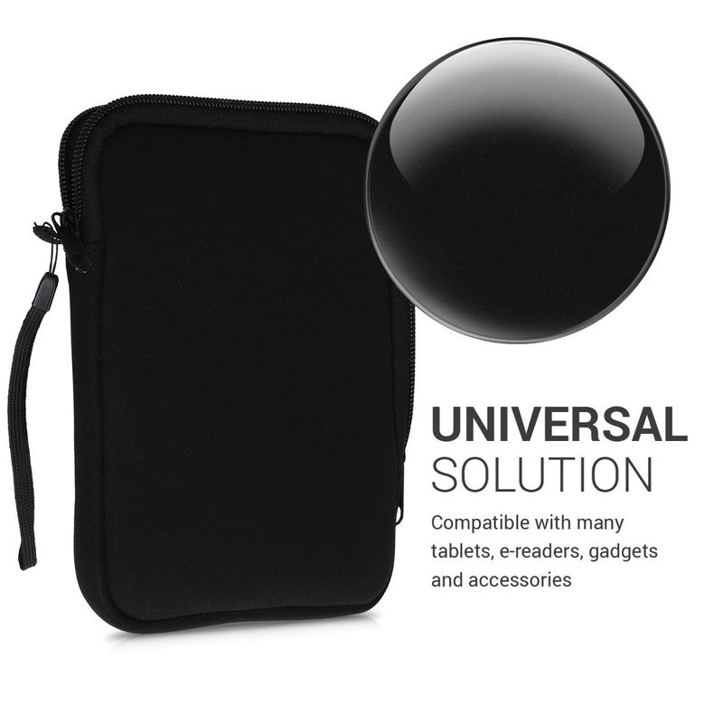 Laptop, Telefoane si Tablete - Ebook reader si accesorii - Accesorii eBook Reader - Husa pentru eBook Reader Kwmobile, protectie la socuri, neopren, negru - Infinity.ro