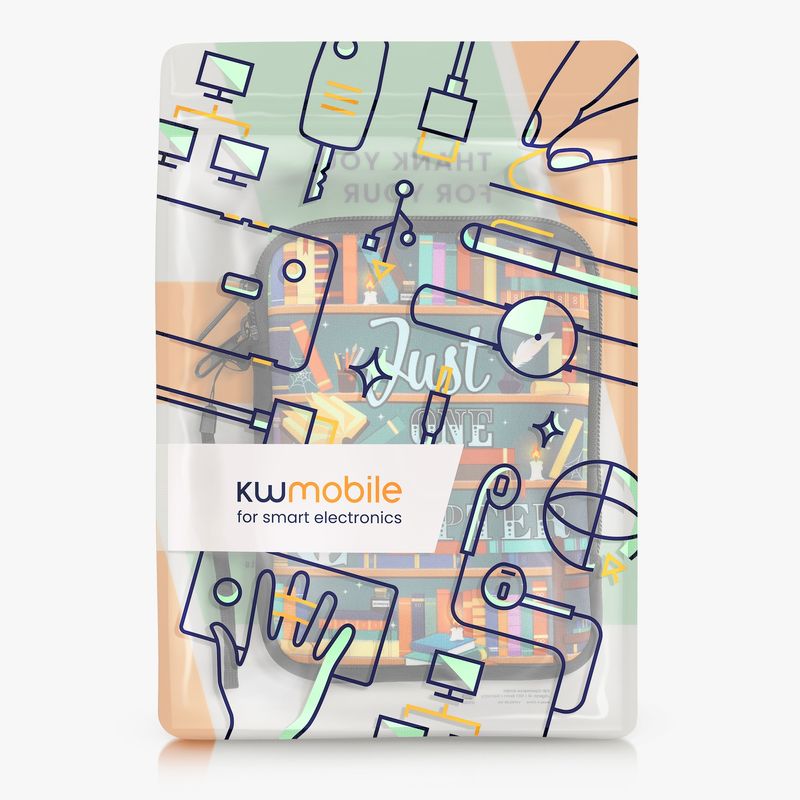 Laptop, Telefoane si Tablete - Ebook reader si accesorii - Accesorii eBook Reader - Husa pentru eBook Reader Kwmobile, protectie la socuri, neopren, multicolor - Infinity.ro
