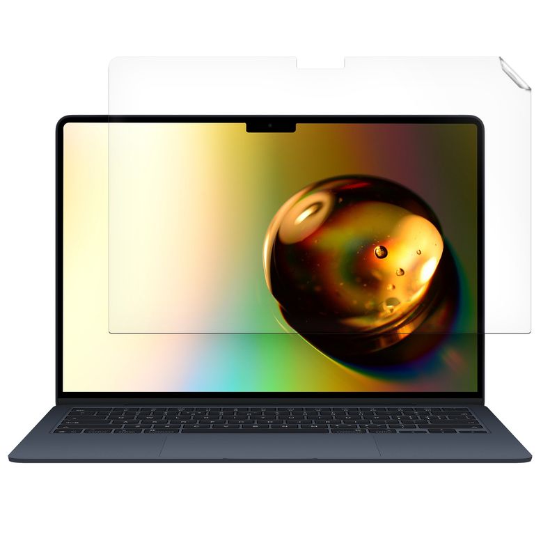 Laptop, Telefoane si Tablete - Laptopuri si accesorii - Piese laptop - Folii protectie si autocolante laptop - Folie de protectie Kwmobile pentru Apple MacBook Air 13.6 M5 2026 (A3449), aplicare fara bule, PET, transparent - Infinity.ro