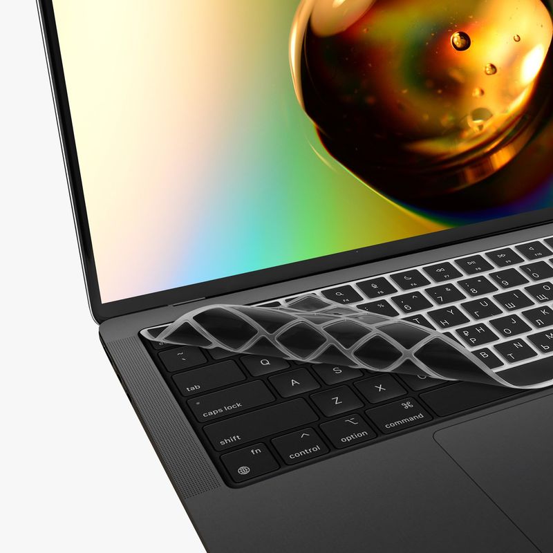 Laptop, Telefoane si Tablete - Laptopuri si accesorii - Piese laptop - Folii protectie si autocolante laptop - Folie tastatura laptop Kwmobile pentru Apple MacBook Pro 14.2 2023 (A2779), antizgarieturi, antipraf, silicon, negru - Infinity.ro