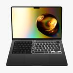 Laptop, Telefoane si Tablete - Laptopuri si accesorii - Piese laptop - Folii protectie si autocolante laptop - Folie tastatura laptop Kwmobile pentru Apple MacBook Pro 14.2 2023 (A2779), antizgarieturi, antipraf, silicon, negru - Infinity.ro